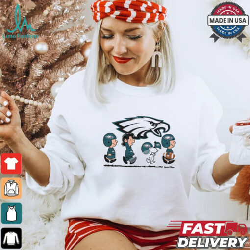 Snoopy Teams Abbey Road Philadelphia Eagles T Shirt