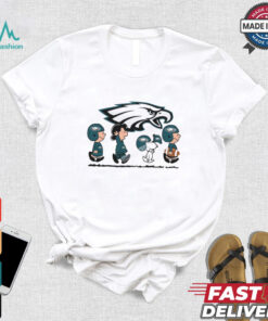Snoopy Teams Abbey Road Philadelphia Eagles T Shirt