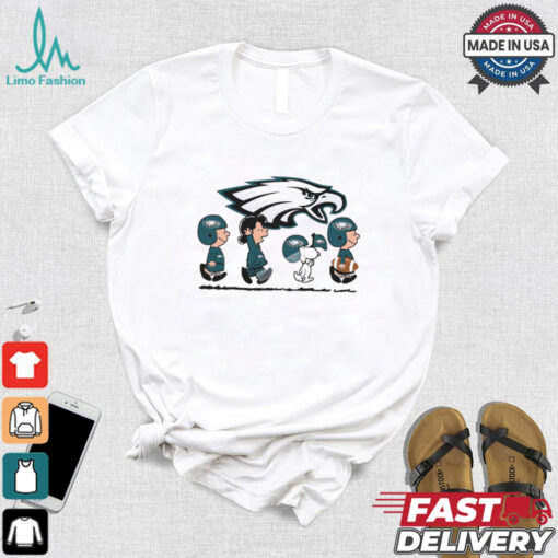 Snoopy Teams Abbey Road Philadelphia Eagles T Shirt