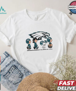 Snoopy Teams Abbey Road Philadelphia Eagles T Shirt