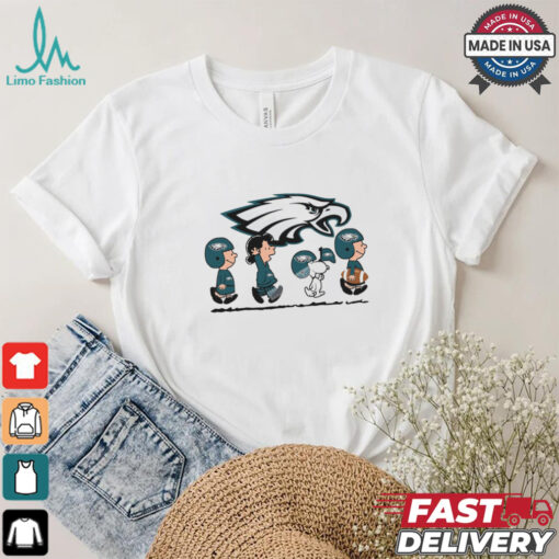 Snoopy Teams Abbey Road Philadelphia Eagles T Shirt