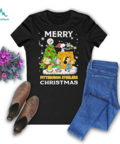 Snoopy and friends Merry Pittsburgh Steelers Christmas 2024 shirt
