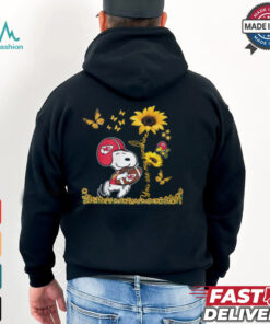 Snoppy And Woodstock Sunflower Kansas City Chiefs Shirt Recovered