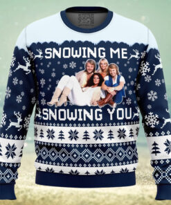 Snowing Me Snowing You ABBA Ugly Christmas Sweater