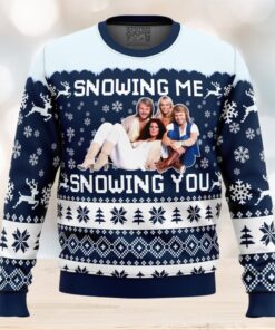 Snowing Me Snowing You ABBA Ugly Christmas Sweater