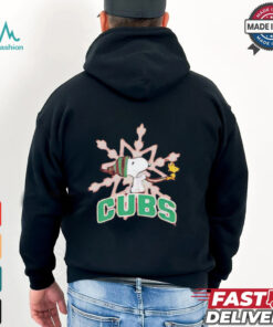 South Bend Cubs Snoopy and Woodstock Christmas shirt