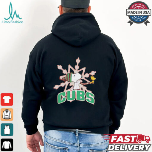 South Bend Cubs Snoopy and Woodstock Christmas shirt
