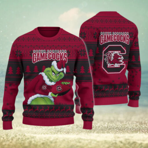 South Carolina Gamecocks Grinch Ugly Christmas Sweater