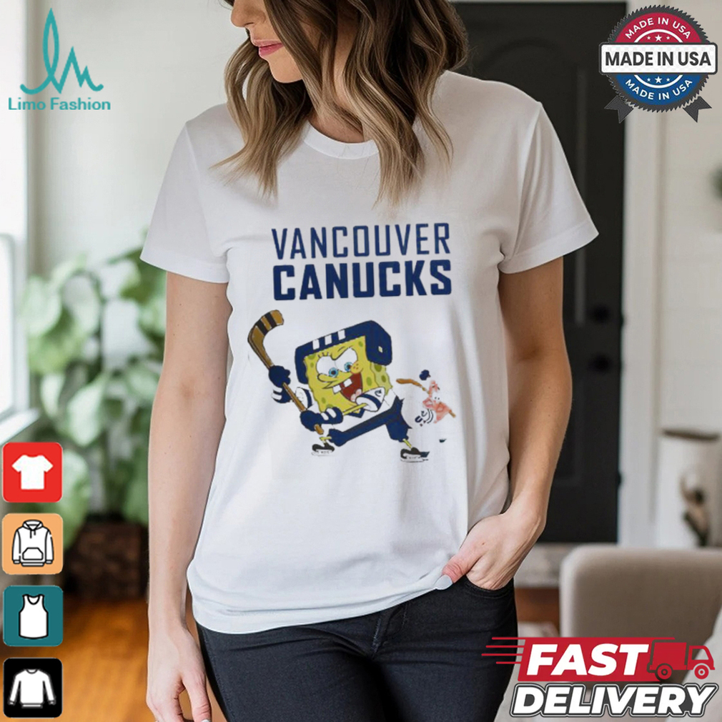 Spongebob Vancouver Canucks Hockey Shirt Spongebob Vancouver Canucks Hockey Shirt