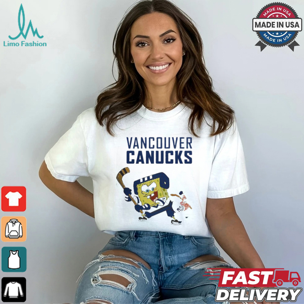 Spongebob Vancouver Canucks Hockey Shirt Spongebob Vancouver Canucks Hockey Shirt