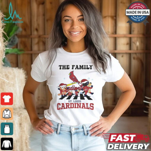 St Louis Cardinals X Family Bluey Merry Christmas 2024 Shirt