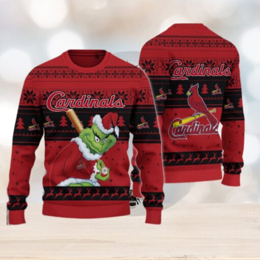 St. Louis Cardinals Grinch Christmas Ugly Sweater