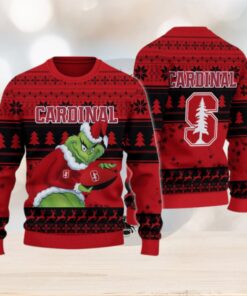 Stanford Cardinal Grinch Ugly Christmas Sweater