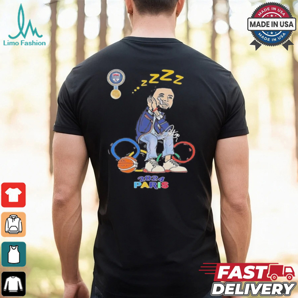 Stephen Curry Nuit Nuit Olympic Paris Signature 2024 Shirt Stephen Curry Nuit Nuit Olympic Paris Signature 2024 Shirt