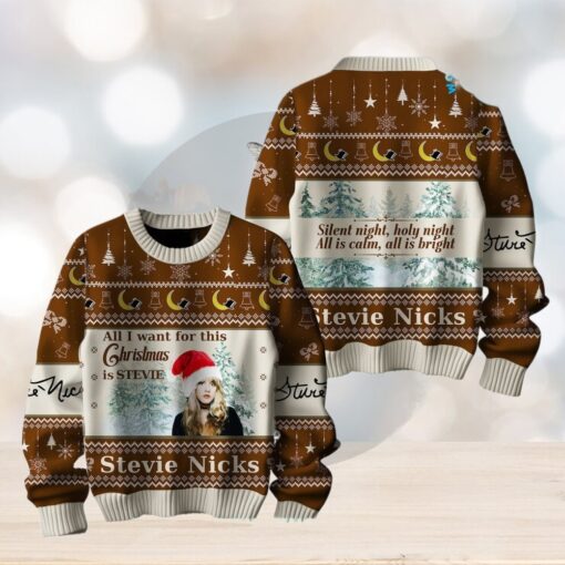 Stevie Nicks All I Want For Christmas Ugly Sweater