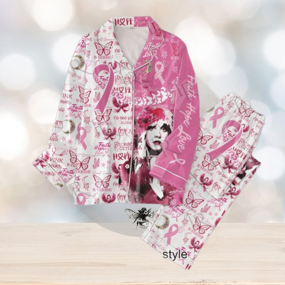 Stevie Nicks Breast Cancer Pajamas Set Stevie Nicks Breast Cancer Pajamas Set