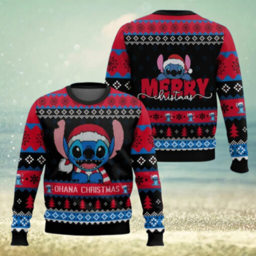 Stitch Ohana Christmas Sweater, Disney Ugly Sweater
