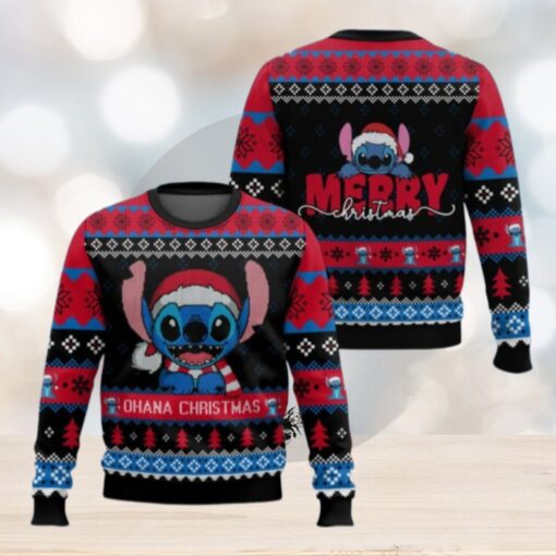 Stitch Ohana Christmas Sweater, Disney Ugly Sweater