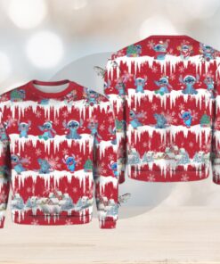 Stitch Snow Christmas Ugly Sweater