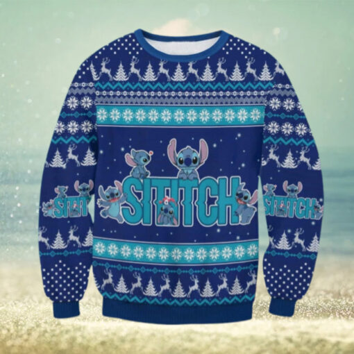 Stitch Ugly Christmas Sweater, Disney Happy Holidays Sweater