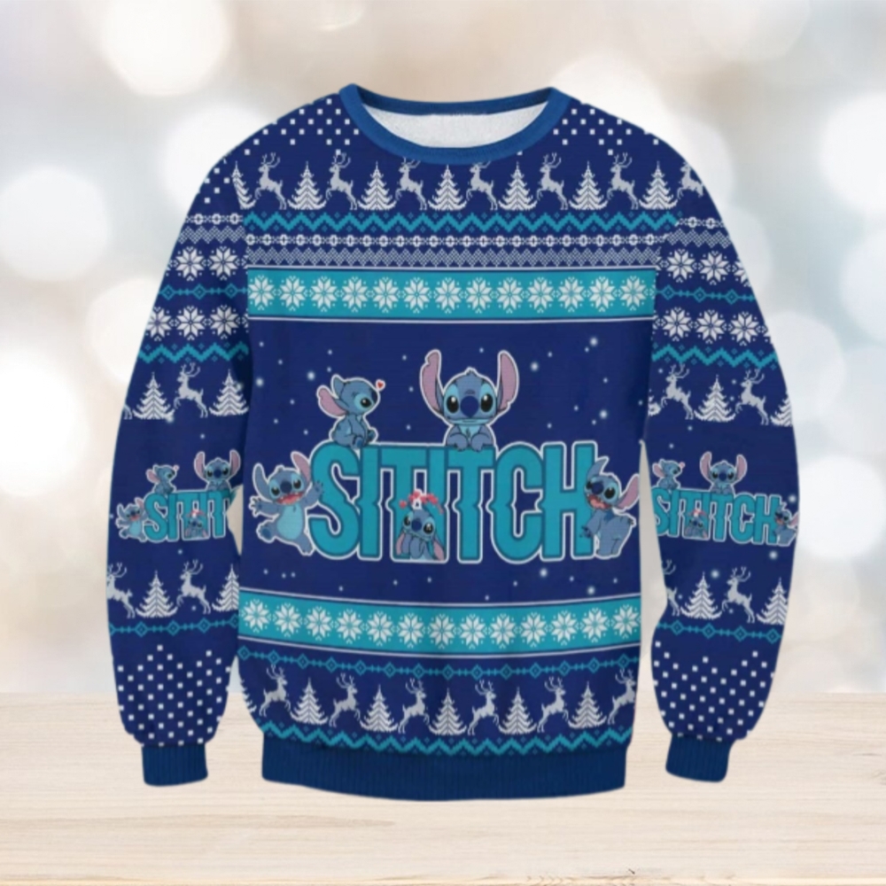 Stitch Ugly Christmas Sweater, Disney Happy Holidays Sweater Stitch Ugly Christmas Sweater, Disney Happy Holidays Sweater