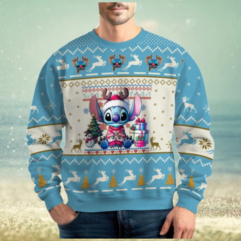 Stitch Ugly Christmas Sweater, Lilo And Stitch Xmas Sweater Stitch Ugly Christmas Sweater, Lilo And Stitch Xmas Sweater