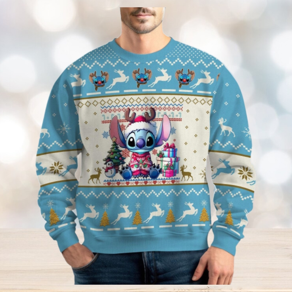 Stitch Ugly Christmas Sweater, Lilo And Stitch Xmas Sweater Stitch Ugly Christmas Sweater, Lilo And Stitch Xmas Sweater