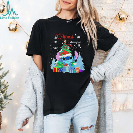 Stitch at Christmas all roads lead to home shirt