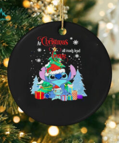 Stitch at Christmas all roads lead to home shirt