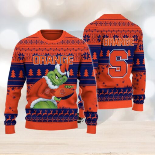 Syracuse Orange Grinch Ugly Christmas Sweater