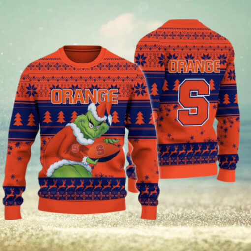 Syracuse Orange Grinch Ugly Christmas Sweater
