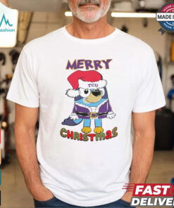 TCU Horned Frogs Bluey Merry Christmas 2024 Shirt