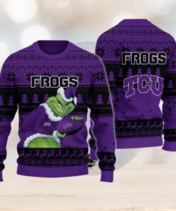 TCU Horned Frogs Grinch Ugly Christmas Sweater