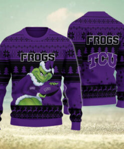 TCU Horned Frogs Grinch Ugly Christmas Sweater