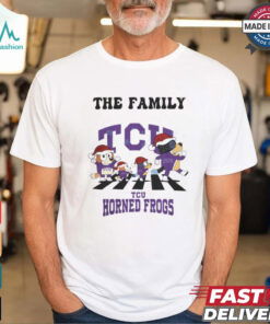 TCU Horned Frogs X Family Bluey Merry Christmas 2024 Shirt