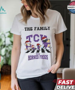 TCU Horned Frogs X Family Bluey Merry Christmas 2024 Shirt