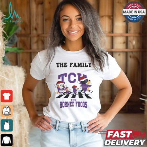 TCU Horned Frogs X Family Bluey Merry Christmas 2024 Shirt