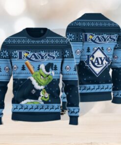 Tampa Bay Rays Grinch Christmas Ugly Sweater