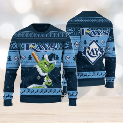 Tampa Bay Rays Grinch Christmas Ugly Sweater