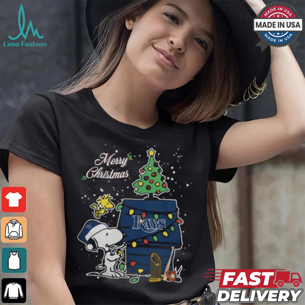 Tampa Bay Rays Merry Christmas With Snoopy Baby T Shirt Tampa Bay Rays Merry Christmas With Snoopy Baby T Shirt