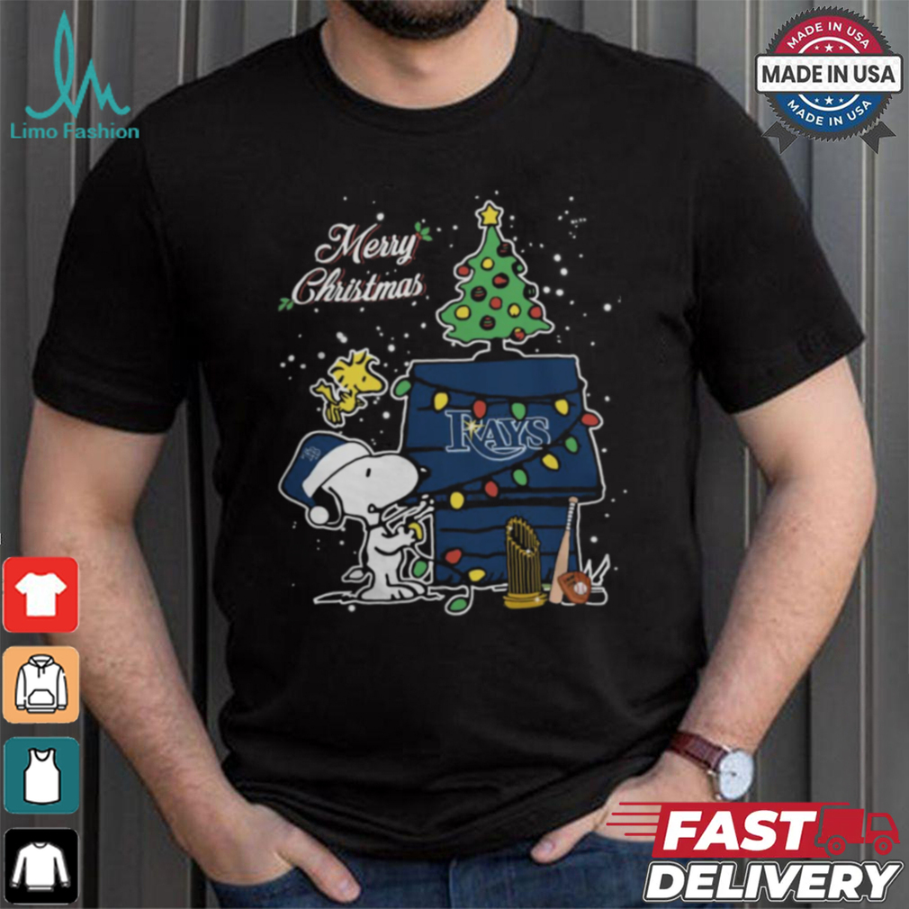 Tampa Bay Rays Merry Christmas With Snoopy Baby T Shirt Tampa Bay Rays Merry Christmas With Snoopy Baby T Shirt