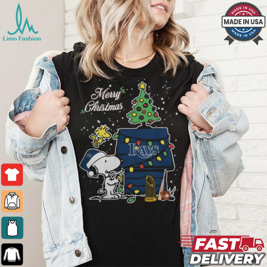 Tampa Bay Rays Merry Christmas With Snoopy Baby T Shirt Tampa Bay Rays Merry Christmas With Snoopy Baby T Shirt