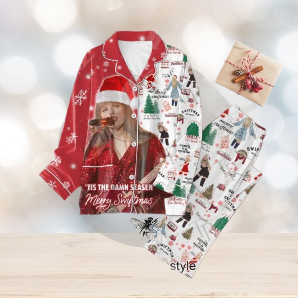Taylor Swift ‘Tis The Damn Seasen Merry Swiftmas Pajamas Set Taylor Swift ‘Tis The Damn Seasen Merry Swiftmas Pajamas Set