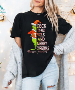 Tennessee Volunteers Grinch deck the Vols and Merry Christmas shirt