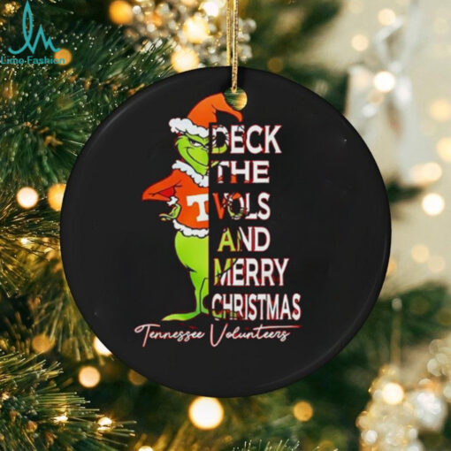 Tennessee Volunteers Grinch deck the Vols and Merry Christmas shirt
