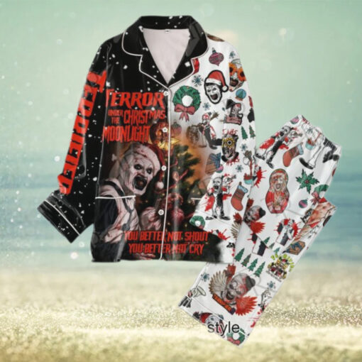 Terrifier 3 Terror Under The Christmas Moonlight Pajamas Set