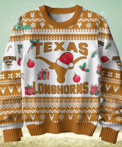 Texas Longhorns Football Merry Christmas Ugly Sweater