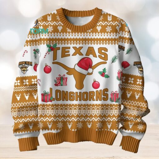 Texas Longhorns Football Merry Christmas Ugly Sweater