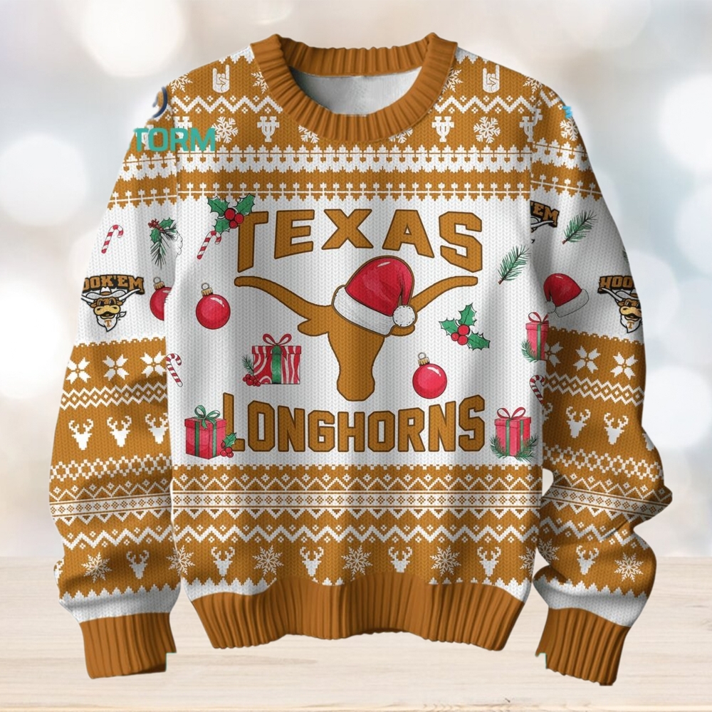 Texas Longhorns Football Merry Christmas Ugly Sweater Texas Longhorns Football Merry Christmas Ugly Sweater