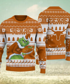 Texas Longhorns Grinch Ugly Christmas Sweater